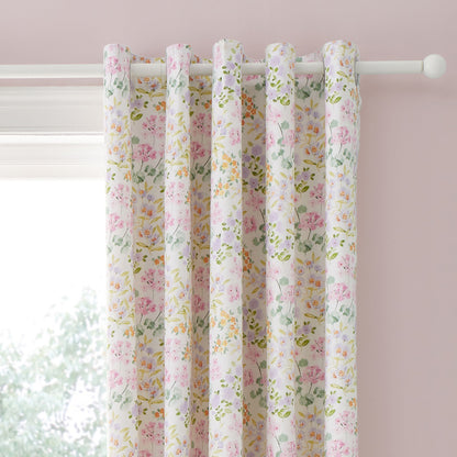 Edith Eyelet Curtains in Lilac