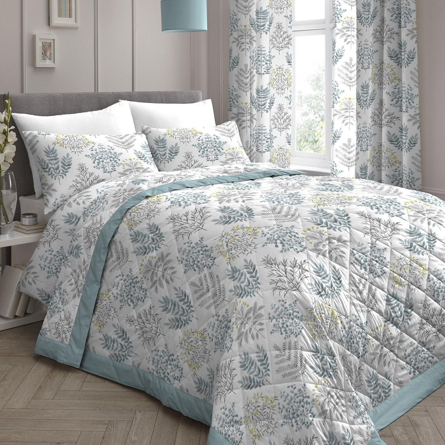 Emily Bedspread in Duck Egg