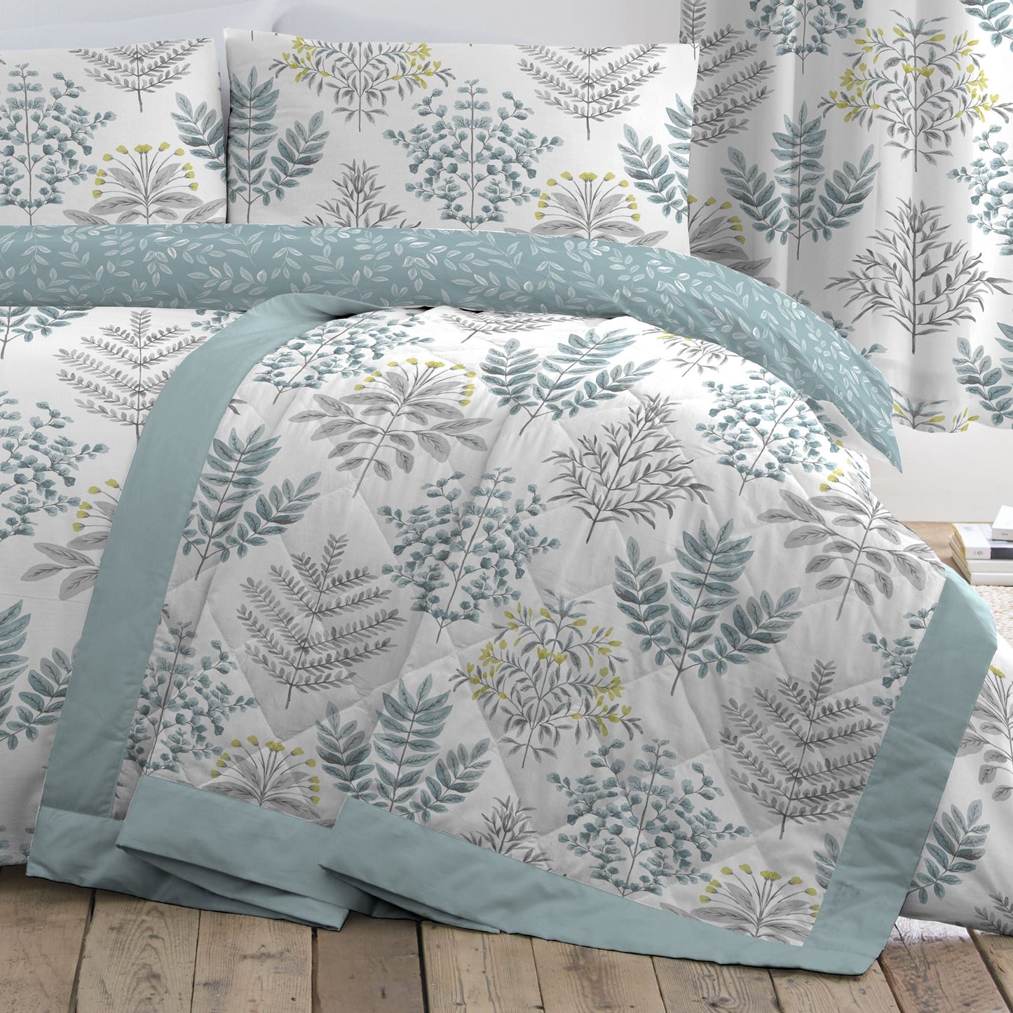 Emily Bedspread in Duck Egg