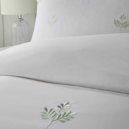 Emily Embroidery Duvet Cover Set in Green