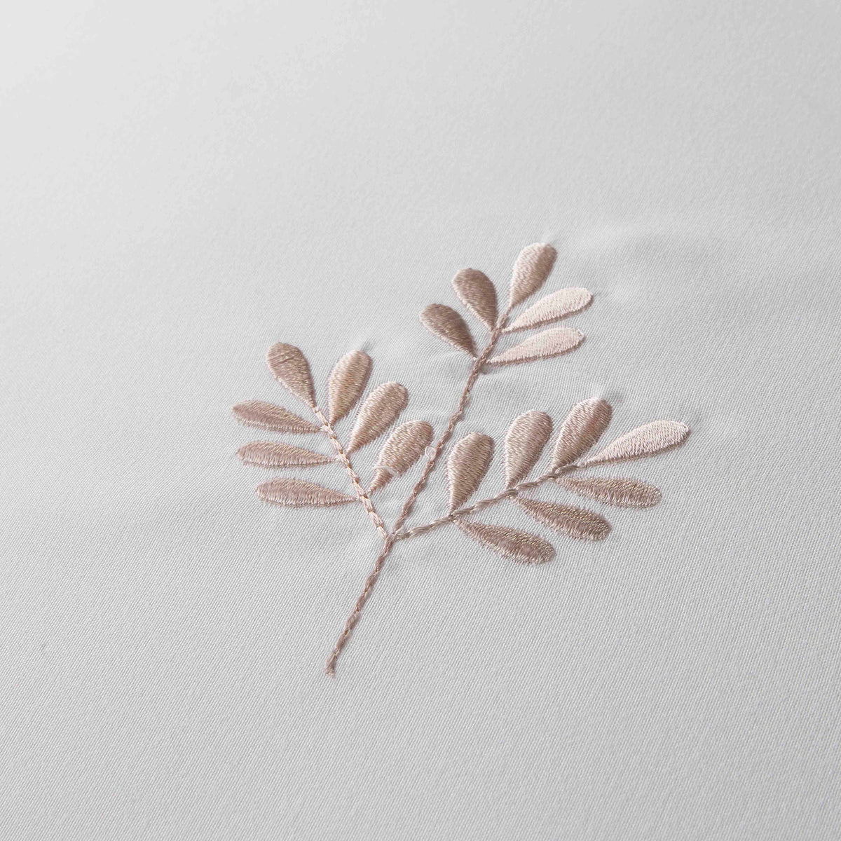Emily Embroidery Duvet Cover Set in Natural