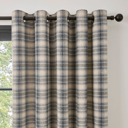 Everett Eyelet Curtains in Grey