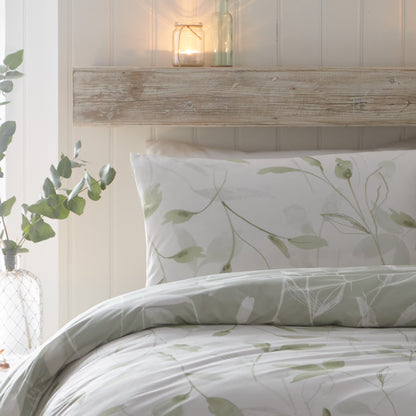 Eliza Duvet Cover Set in Green