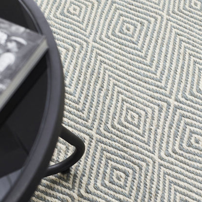Hug Rug Woven Diamond Rug Sky Grey