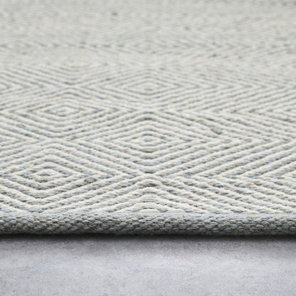 Hug Rug Woven Diamond Rug Sky Grey