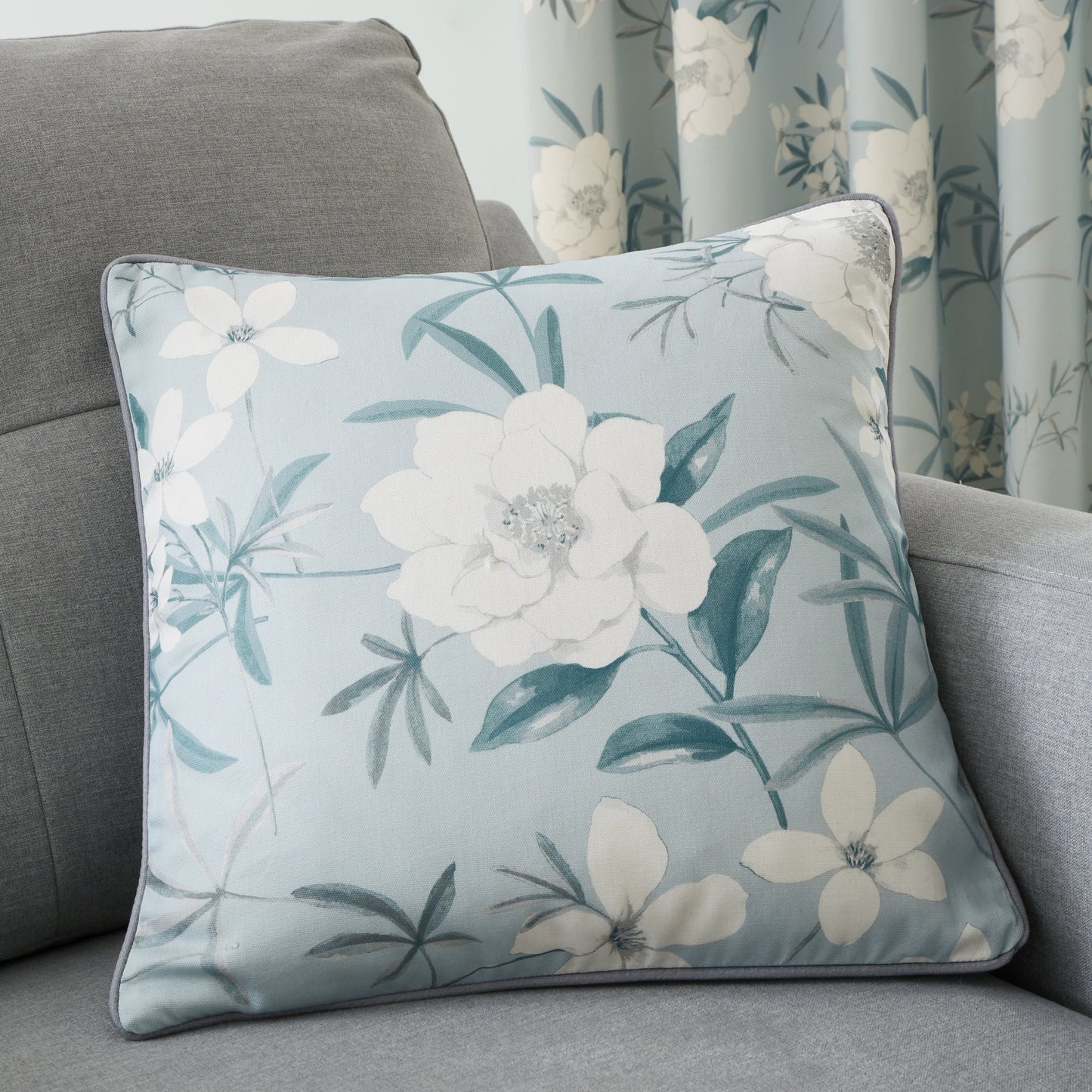 Eve Cushion in Duck Egg