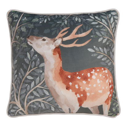 Forest Animals Cushion in Green