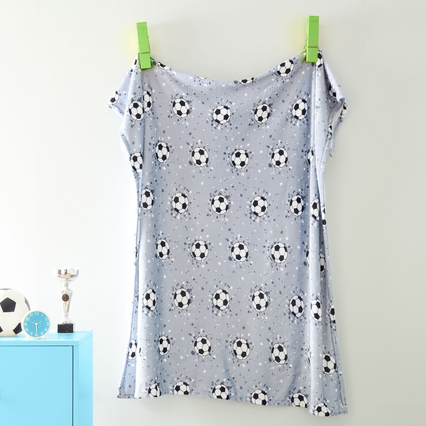Football Throw in Grey