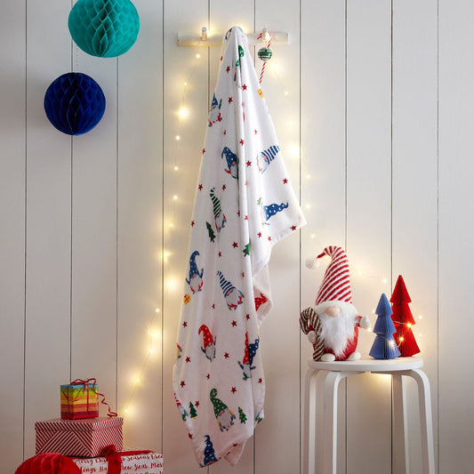 Festive Gonks Throw in Red