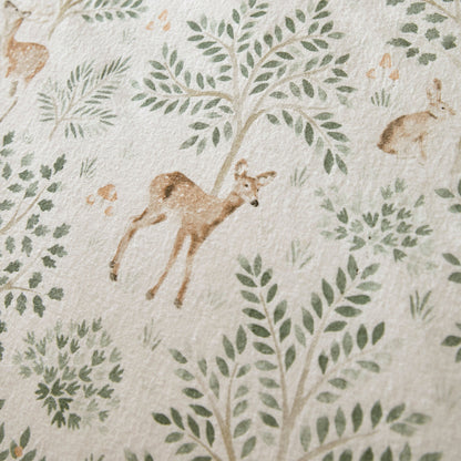 Forest Animals Duvet Cover Set in Natural