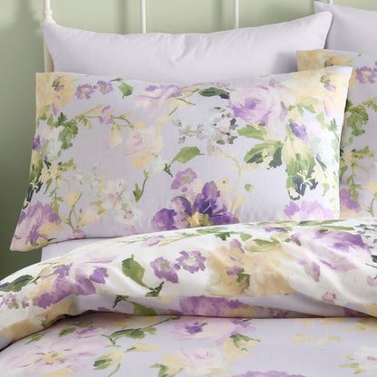 Flourette Duvet Cover Set in Lilac
