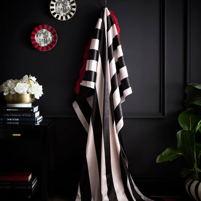 Festivo Stripe Throw in Black