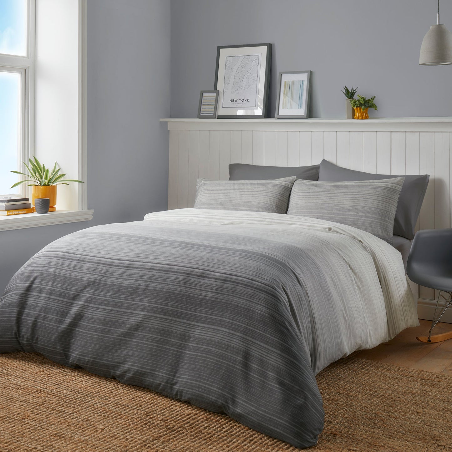Fairhaven Duvet Cover Set in Charcoal