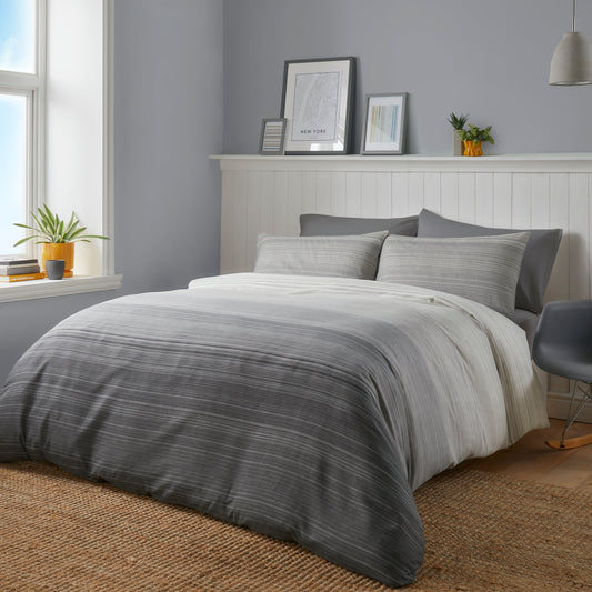 Fairhaven Duvet Cover Set in Charcoal