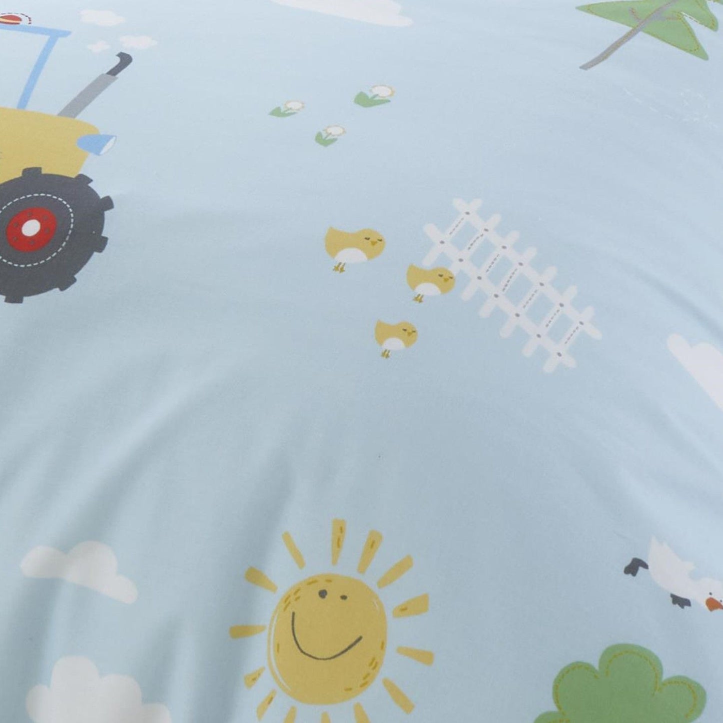 Farmyard Friends Duvet Cover Set in Blue