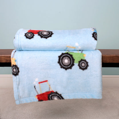 Farmyard Friends Throw in Blue