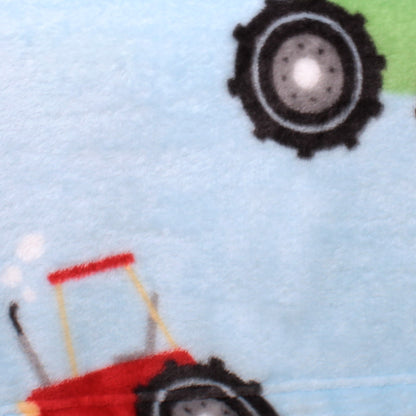 Farmyard Friends Throw in Blue