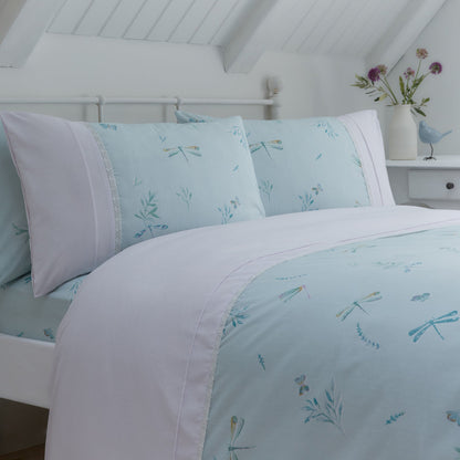 Fifi Duvet Cover Set in Duck Egg