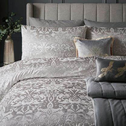 Firenza Duvet Cover Set in Silver