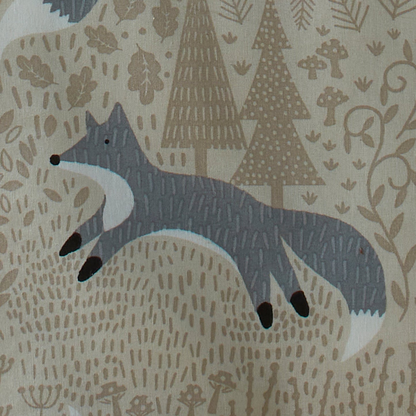 Foraging Fox Duvet Cover Set in Natural