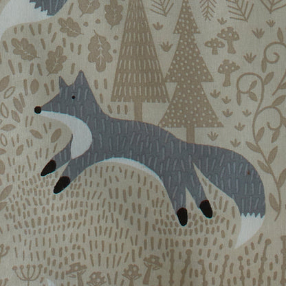 Foraging Fox Duvet Cover Set in Natural
