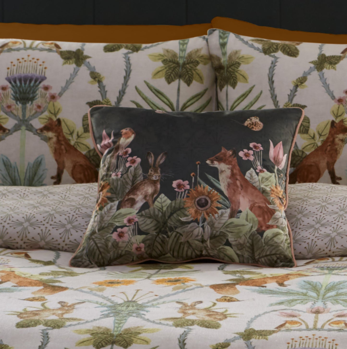 Foxdale Cushion in Natural 43 x 43cm - Filled Cushion