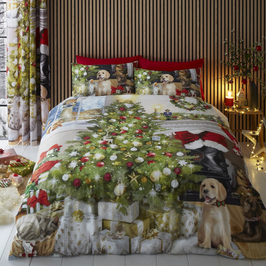 Christmas Tree Duvet Cover Set in Multi