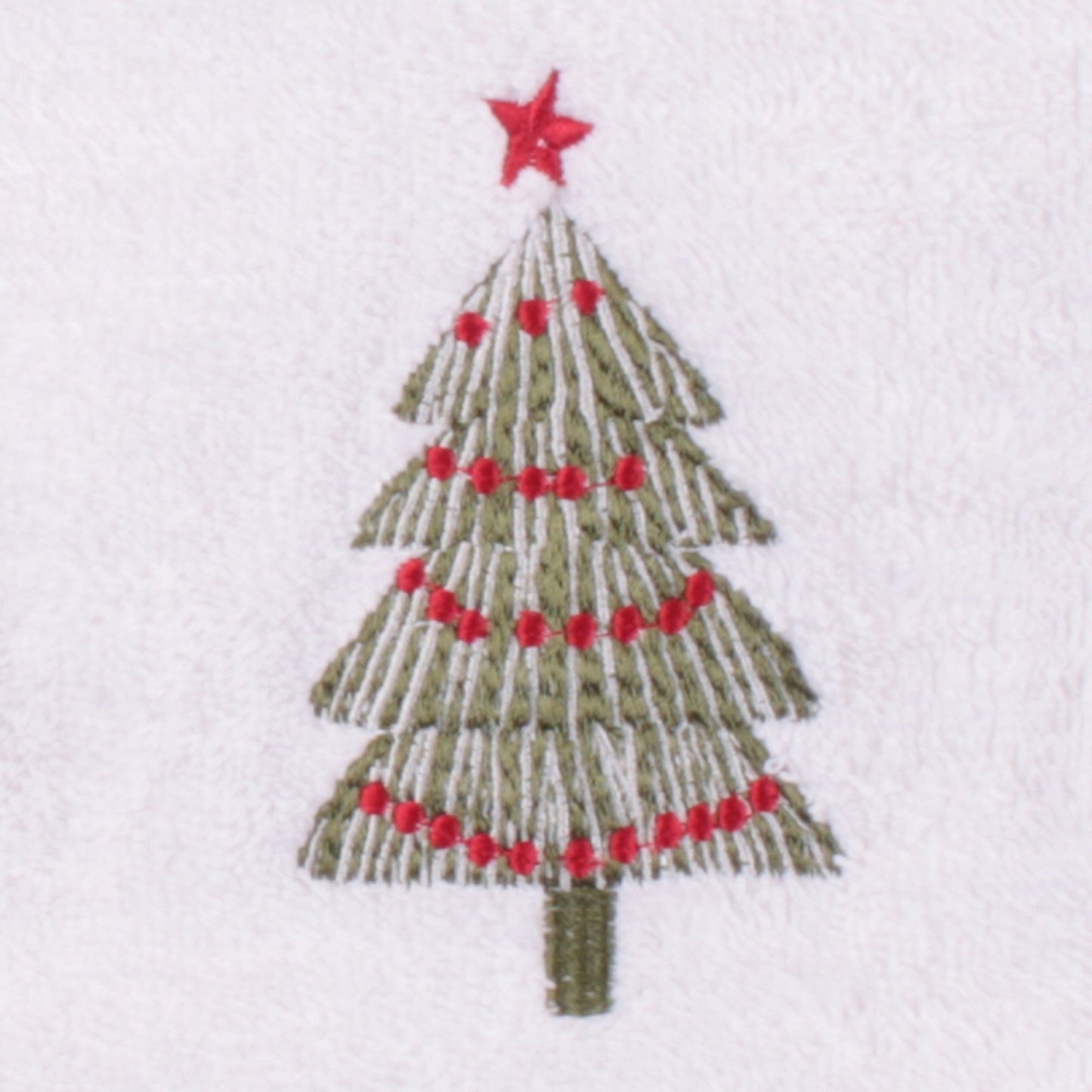 Christmas Trees Hand Towel (2 pack) in White