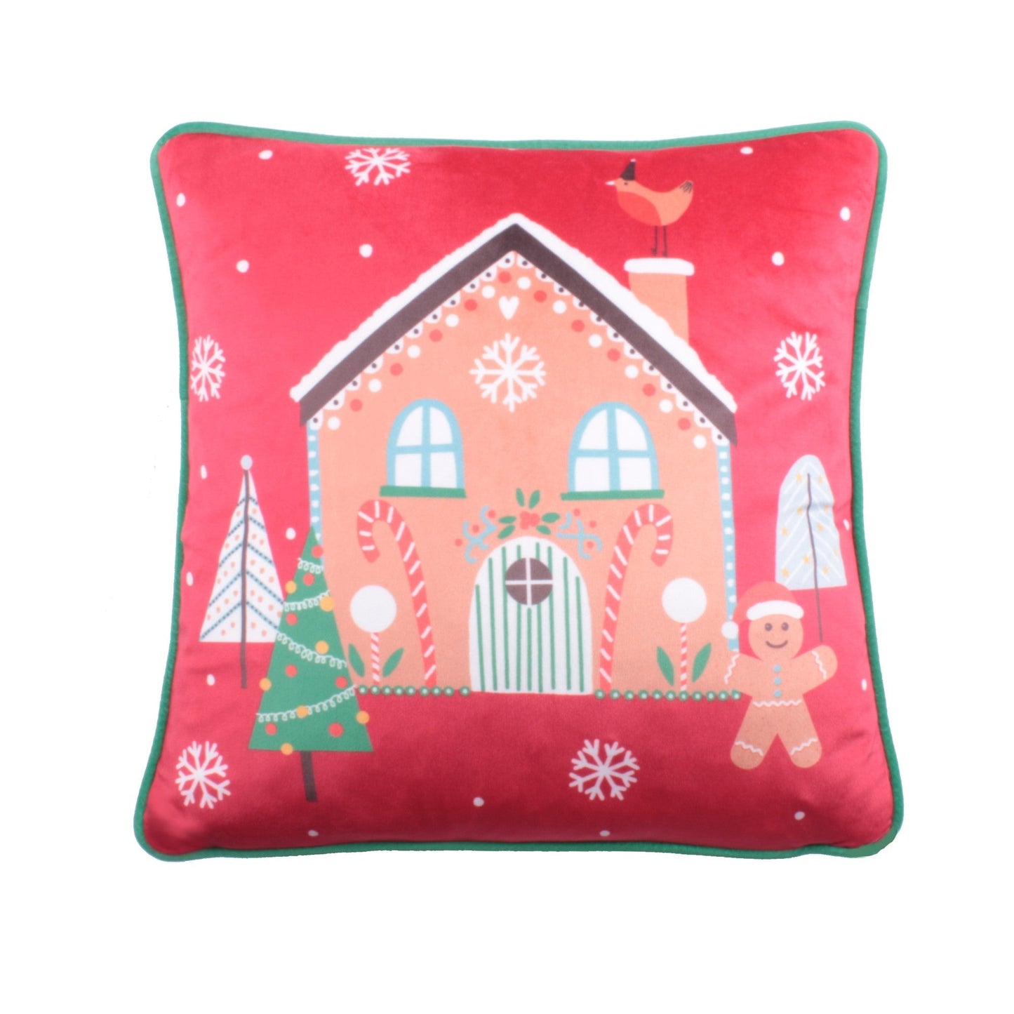 Gingerbread Man Cushion in Multi