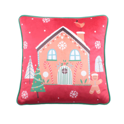 Gingerbread Man Cushion in Multi