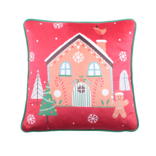 Gingerbread Man Cushion in Multi