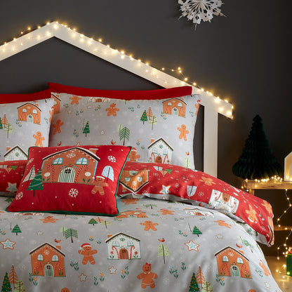 Gingerbread Man Cushion in Multi