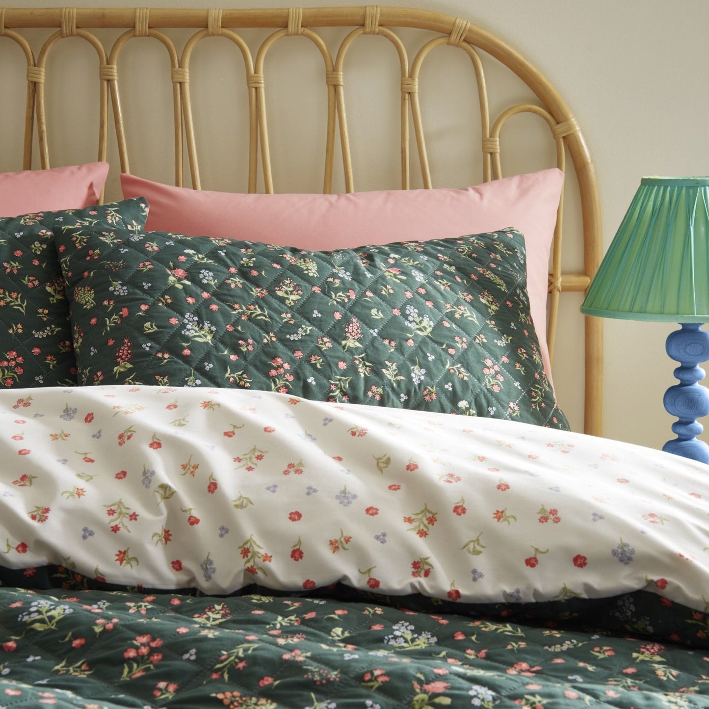 Nelly Duvet Cover Set in Green