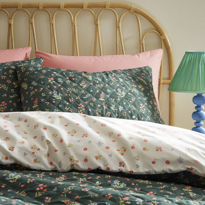 Nelly Duvet Cover Set in Green