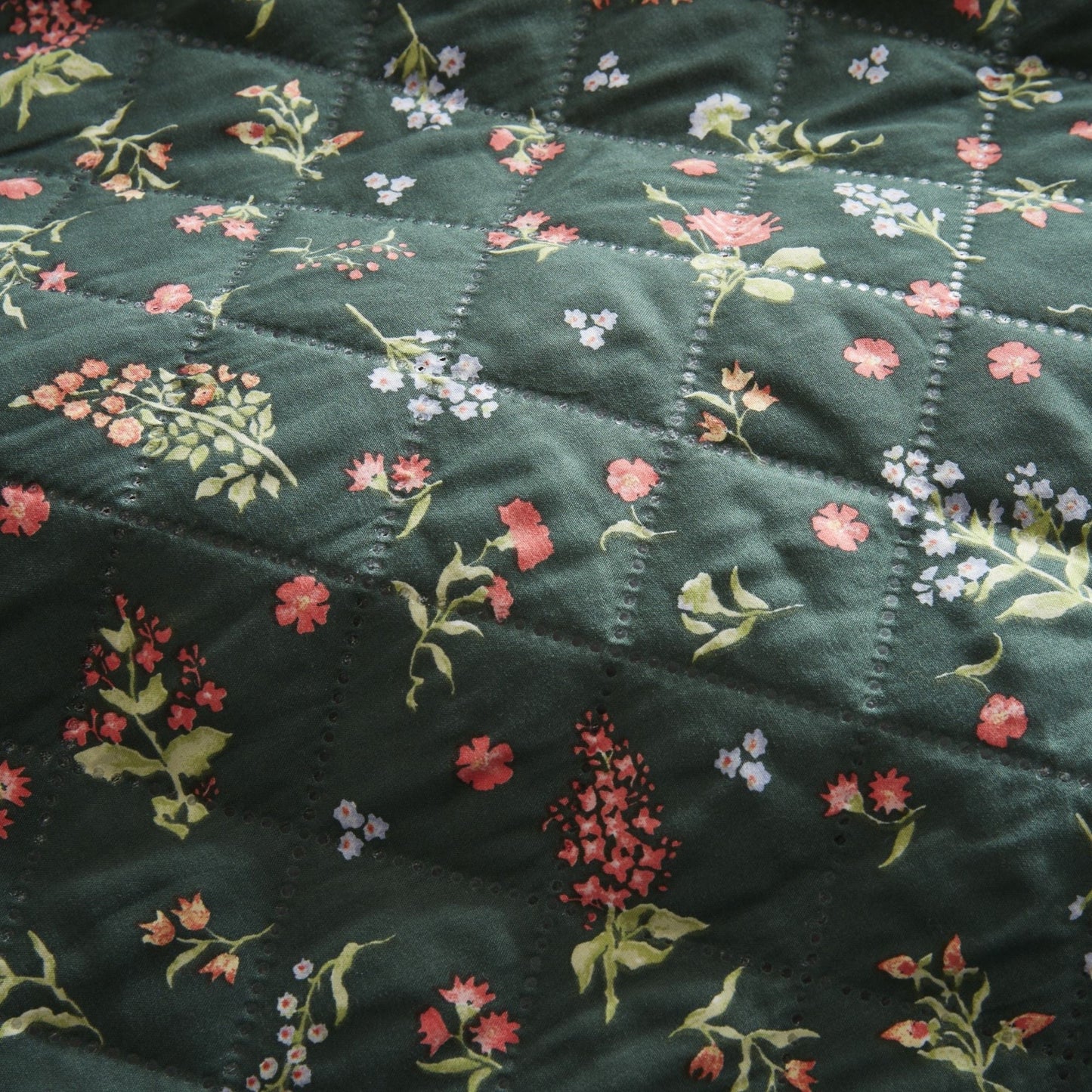 Nelly Duvet Cover Set in Green