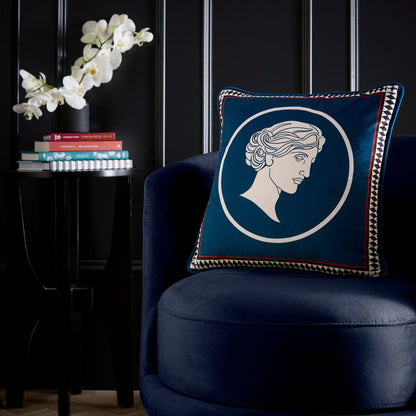 Goddess Cushion in Teal
