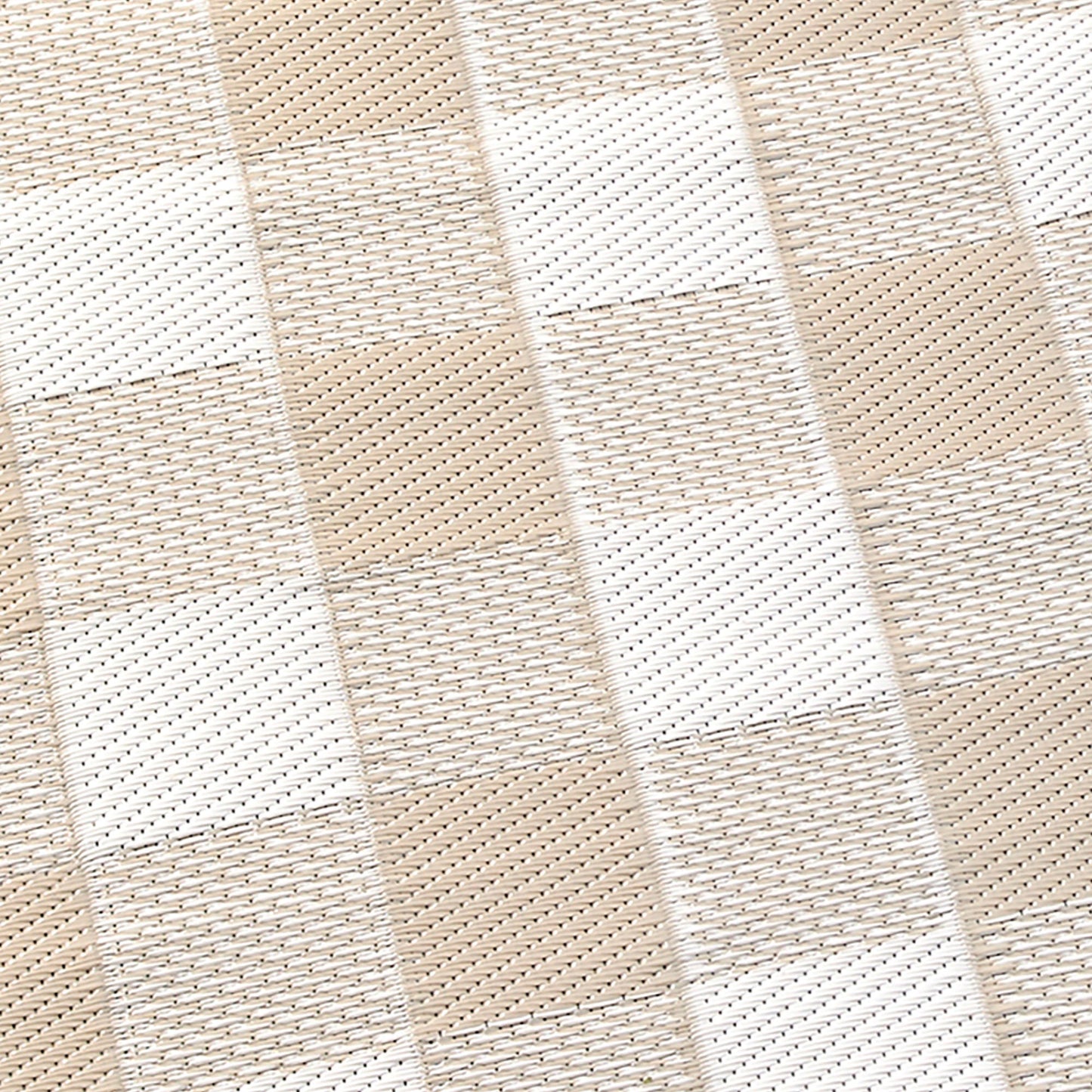Gingham Outdoor Rug in Natural