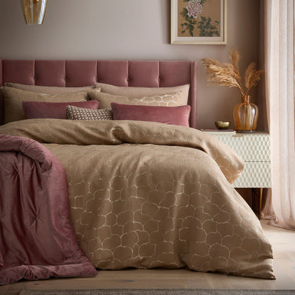 Ginko Jacquard Duvet Cover Set in Natural