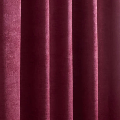 Galaxy Pencil Pleat Curtains in Wine