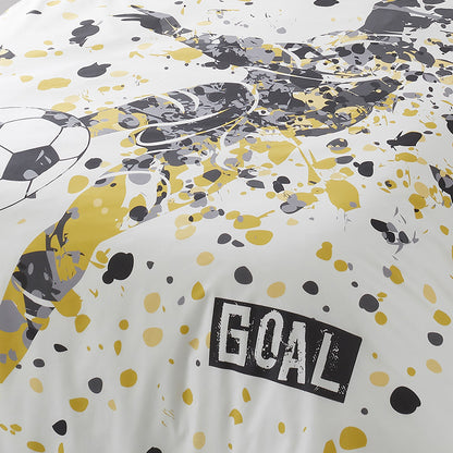Goal Duvet Cover Set in Gold