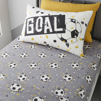 Goal Deep Fitted Bed Sheet in Gold