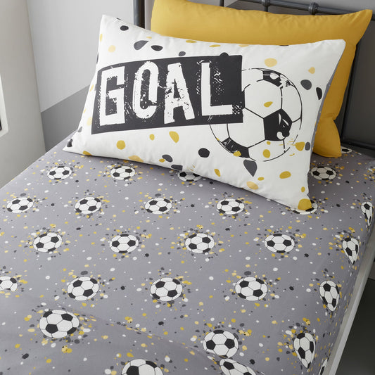 Goal Deep Fitted Bed Sheet in Gold