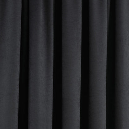 Galaxy Pencil Pleat Curtains in Black