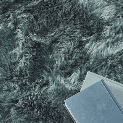 Origins Genuine Sheepskin Forest Green Quad