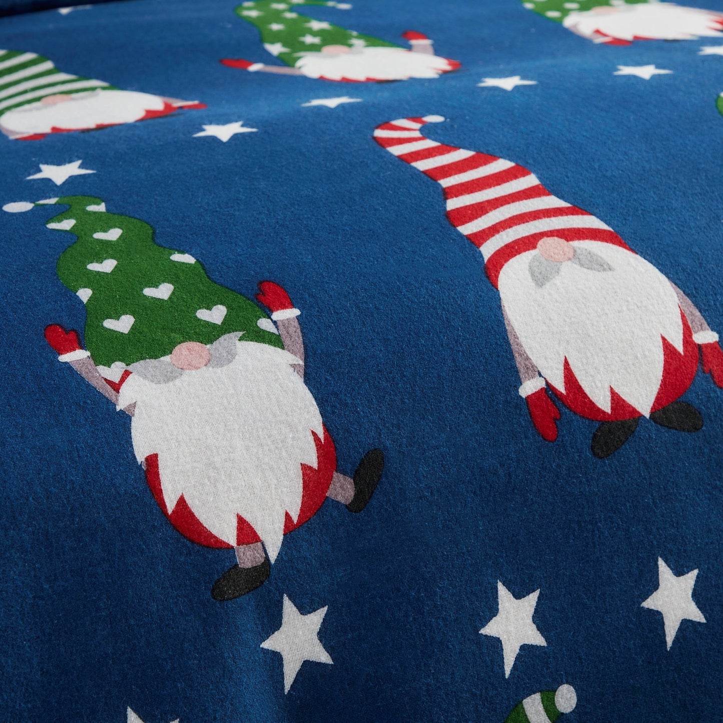 Gnome For Christmas Duvet Cover Set in Navy