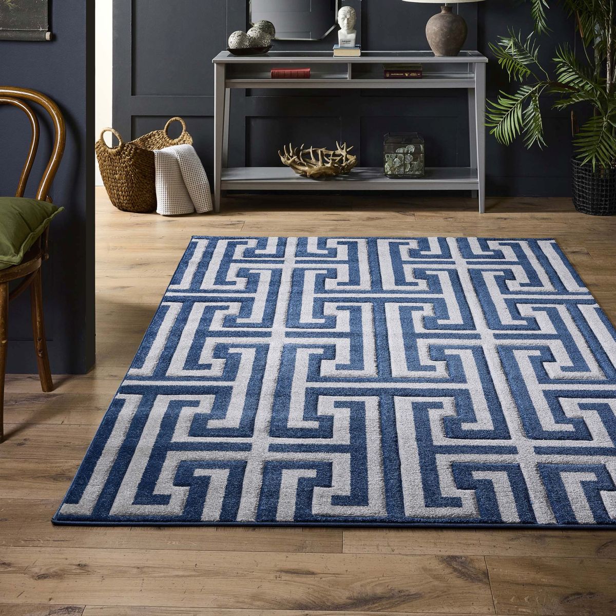Origins Greek Key Blue
