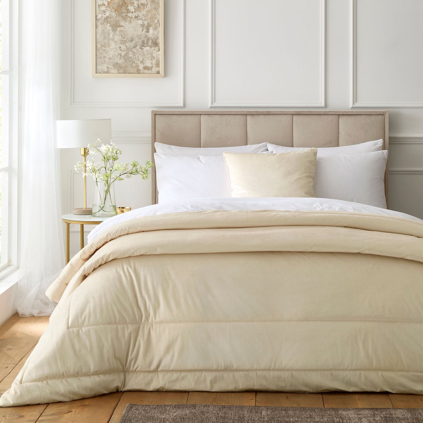 Harlan Bedspread in Cream 235 x 235cm