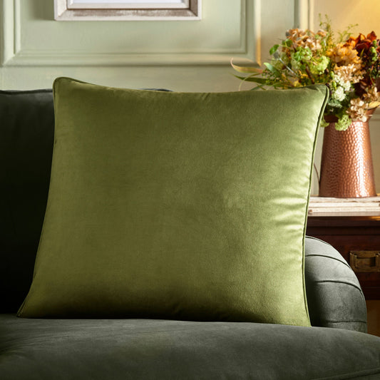 Harlan Cushion in Olive 55 x 55cm - Filled Cushion