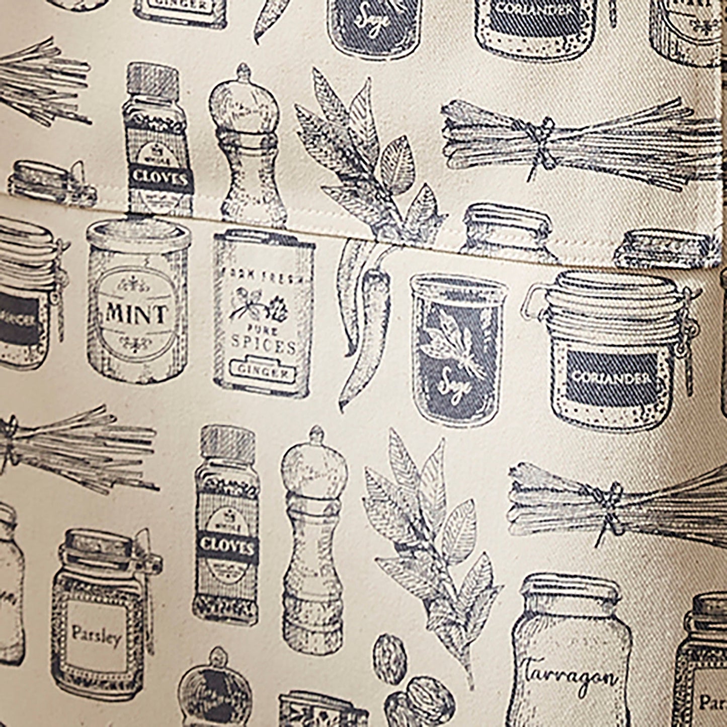 Herbs & Spices Cotton Apron