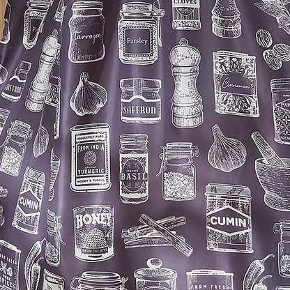 Herbs & Spices Foldable Tote Bag Medium in Grey